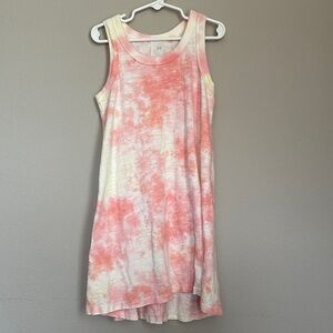 GAP Pink and Cream Sleeveless Mini Dress
